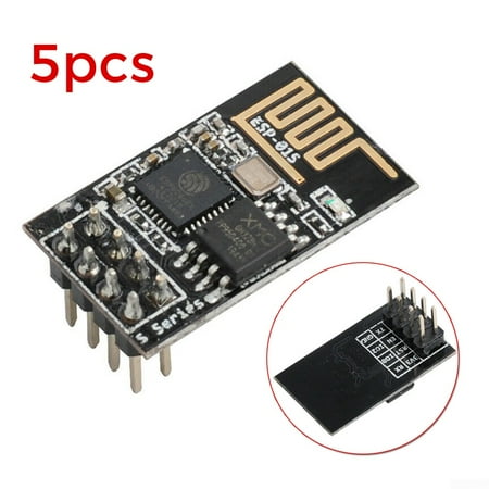 ESP8266 Module 5 Pcs ESP-01S Transceiver For Arduino IDE Module Serial ESP8266 Module 5 Pcs ESP-01S Transceiver For Arduino IDE Module Serial